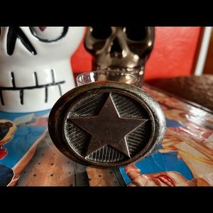 Mens Star Metal Belt Buckle